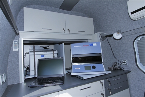 Mobile laboratories for document control