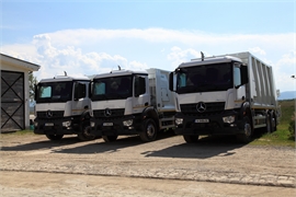 Three waste collection trucks were delivered to the Municipality of Shumen