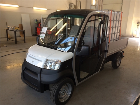 Electric vehicle with installed irrigation system