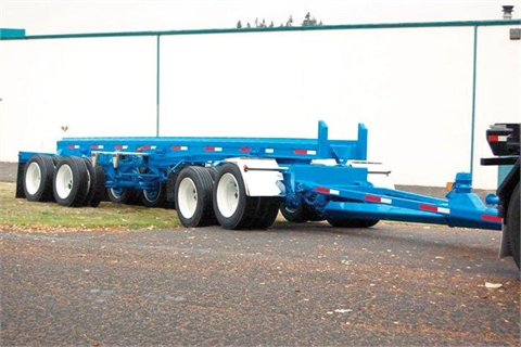 Trailer for roll-off containers 