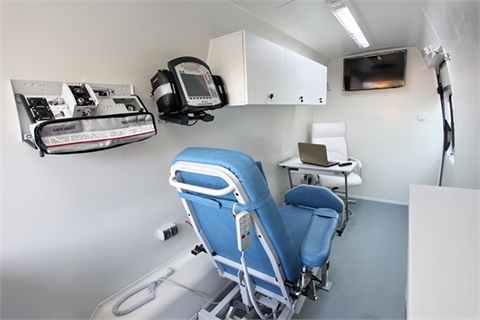 Mobile clinic cabinets